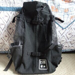 K9 Sport Sack AIR PLUS Adjustable Backpack Dog Carrier, Black